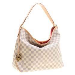 Pre Owned Louis Vuitton Damier Azur Canvas Delightful MM Bag