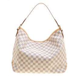 Pre Owned Louis Vuitton Damier Azur Canvas Delightful MM Bag