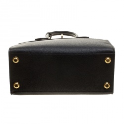 Pre Owned Louis Vuitton Black Leather City Steamer PM Bag