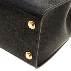 Pre Owned Louis Vuitton Black Leather City Steamer PM Bag