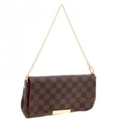 Pre Owned Louis Vuitton Damier Ebene Canvas Favorite PM Bag