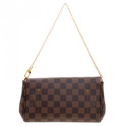 Pre Owned Louis Vuitton Damier Ebene Canvas Favorite PM Bag