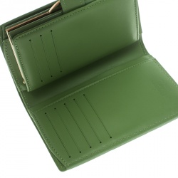 مملوكة مسبقًا Louis Vuitton Vert Tonic Monogram Vernis Port Feuille Vienoise French Purse Wallet