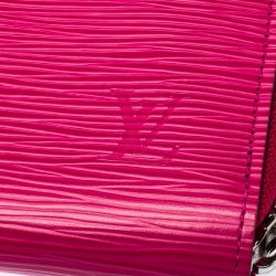 مملوكة مسبقًا محفظة لوي فيتون زيبي جلد إيبي وردية