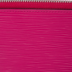 مملوكة مسبقًا محفظة لوي فيتون زيبي جلد إيبي وردية