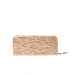 Louis Vuitton Jaune Pale Epi leather Zippy Wallet