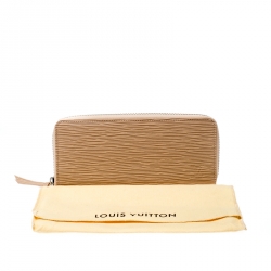 Louis Vuitton Jaune Pale Epi leather Zippy Wallet