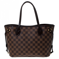 Louis Vuitton Damier Ebene Canvas Neverfull PM Bag