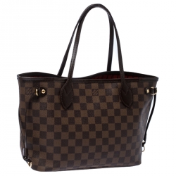 Louis Vuitton Damier Ebene Canvas Neverfull PM Bag