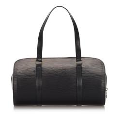 مملوكة مسبقًا حقيبة لوي فيتون سوفلو جلد أيبي سوداء