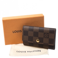 Pre Owned Louis Vuitton Damier Ebene Canvas 6 Keys Holder