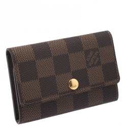 Pre Owned Louis Vuitton Damier Ebene Canvas 6 Keys Holder