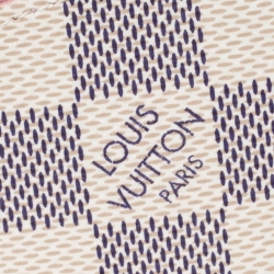 Pre Owned Louis Vuitton Damier Azur Daily Card Holder