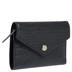 مملوكة مسبقًا Louis Vuitton Black Epi Leather Victorine Wallet