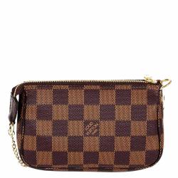 Pre Owned Louis Vuitton Damier Ebene Canvas Mini Pochette Accessoires Bag