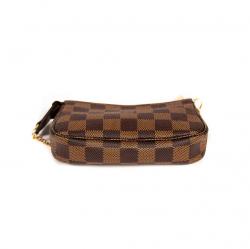 Pre Owned Louis Vuitton Damier Ebene Canvas Mini Pochette Accessoires Bag