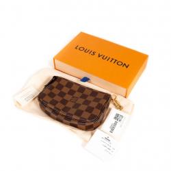 Pre Owned Louis Vuitton Damier Ebene Canvas Mini Pochette Accessoires Bag