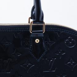 مملوكة مسبقًا Louis Vuitton Bleu Infini Monogram Vernis Alma GM Satchel Handbag