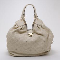 Vuitton Xlg Cream Mahina Shoulder Bag