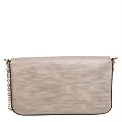 مملوكة مسبقًا Louis Vuitton Galet Epi Leather Pochette Felicie Bag