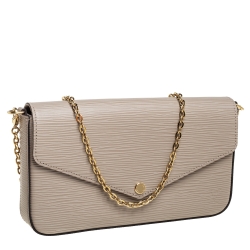 مملوكة مسبقًا Louis Vuitton Galet Epi Leather Pochette Felicie Bag