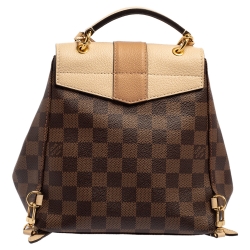 مملوكة مسبقًا Louis Vuitton Beige/Damier Ebene Canvas and Leather Clapton Backpack