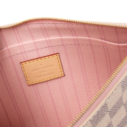 Pre Owned Louis Vuitton Damier Azur Canvas Neverfull MM Bag