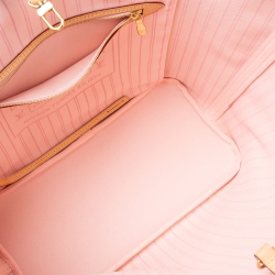 Pre Owned Louis Vuitton Damier Azur Canvas Neverfull MM Bag