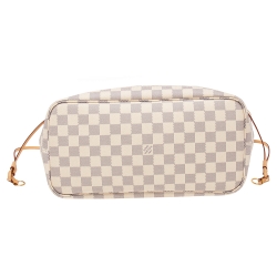 Pre Owned Louis Vuitton Damier Azur Canvas Neverfull MM Bag