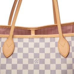Pre Owned Louis Vuitton Damier Azur Canvas Neverfull MM Bag
