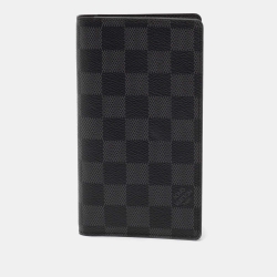 GOYARD Goyardine Monogram Gray Leather Rectangular Checkbook