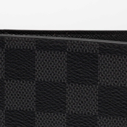 مملوكة مسبقًا Louis Vuitton Damier Graphite Canvas Checkbook Wallet