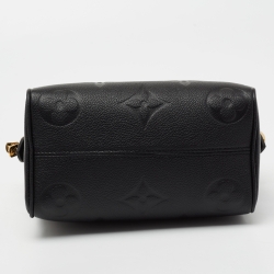 مملوكة مسبقًا  Louis Vuitton Black Monogram Empreinte Leather Speedy Bandouliere 20