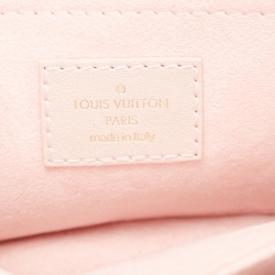 Pre Owned Louis Vuitton Metallic Pink Leather New Wave PM Chain Bag 