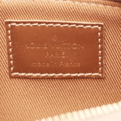 Pre Owned Louis Vuitton Rose Gold Monogram Vernis Mini Pochette Accessoires 