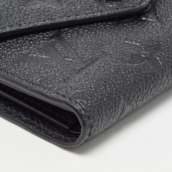 Louis Vuitton Black Monogram Empreinte Leather Victorine Wallet