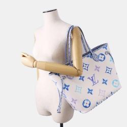 Louis Vuitton Blue Monogram Giant Canvas By The Pool 2.0 Neverfull MM Tote Bag