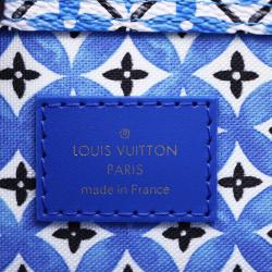 Louis Vuitton Blue Monogram Giant Canvas By The Pool 2.0 Neverfull MM Tote Bag