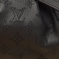 Pre Owned Louis Vuitton Black Monogram Mahina Leather Scala Mini Pouch Bag