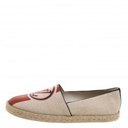 مملوكة مسبقًا حذاء إسبادريلز لوي فيتون بوستكارد كانفاس بيج مقاس 36.5