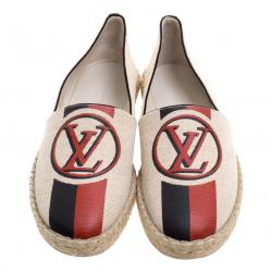 مملوكة مسبقًا حذاء إسبادريلز لوي فيتون بوستكارد كانفاس بيج مقاس 36.5