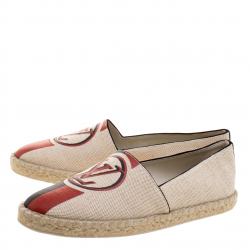 مملوكة مسبقًا حذاء إسبادريلز لوي فيتون بوستكارد كانفاس بيج مقاس 36.5