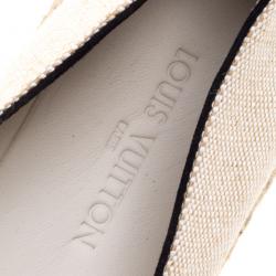 مملوكة مسبقًا حذاء إسبادريلز لوي فيتون بوستكارد كانفاس بيج مقاس 36.5