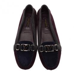 Pre Owned Louis Vuitton Tricolor Oxford Loafers Size 37