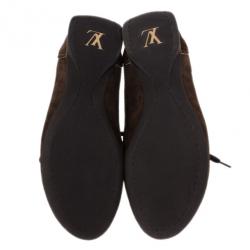 مملوكة مسبقًا Louis Vuitton Brown Offshore Sneakers In Mix Patchwork Size 37.5