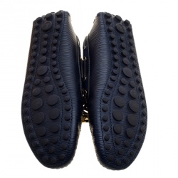 Pre Owned حذاء لوفرز لوي فيتون غلوريا جلد أيبي زرقاء مقاس 38