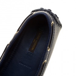 Pre Owned حذاء لوفرز لوي فيتون غلوريا جلد أيبي زرقاء مقاس 38