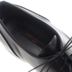 مملوكة مسبقًا Louis Vuitton Glazed Leather Diplomacy Derby Oxfords Size 37.5