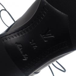 مملوكة مسبقًا Louis Vuitton Glazed Leather Diplomacy Derby Oxfords Size 37.5