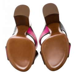 Pre Owned صندل لوي فيتون مول سلايد بانوراما كانفاس مونوغرامي مقاس 39